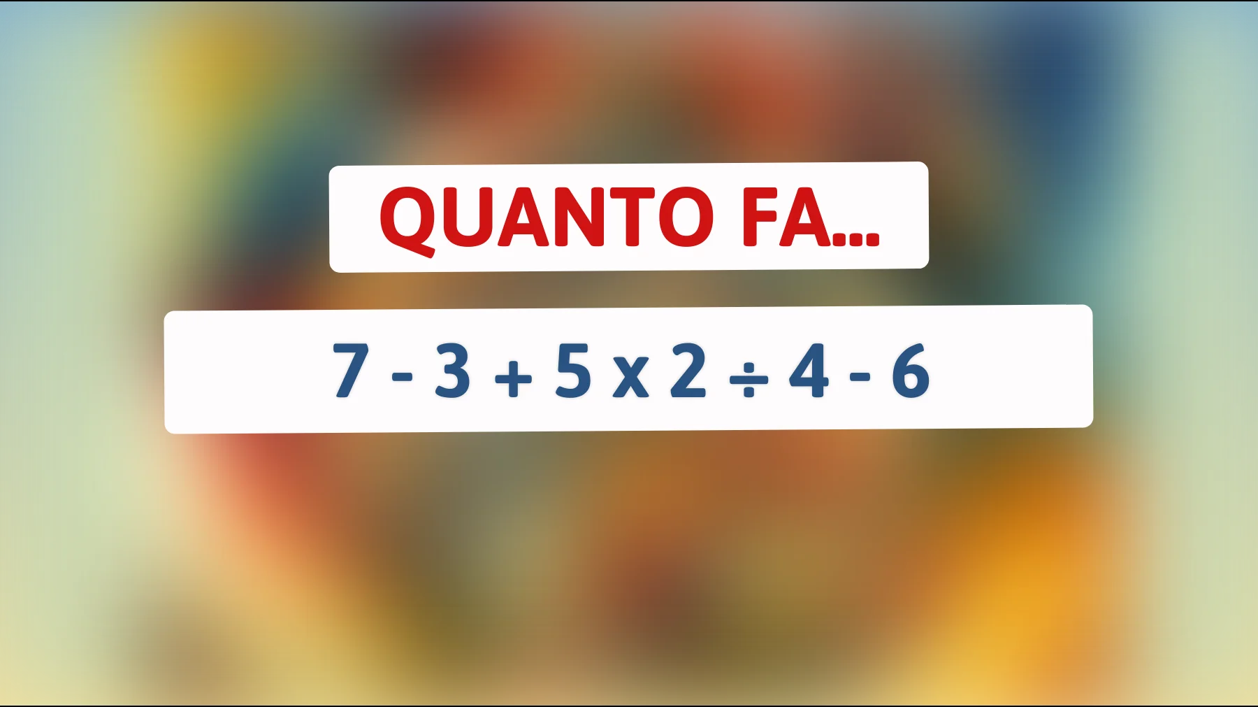 "Solo un vero genio risolve questo enigma matematico in meno di 10 secondi: Riesci a decifrare il codice nascosto?""