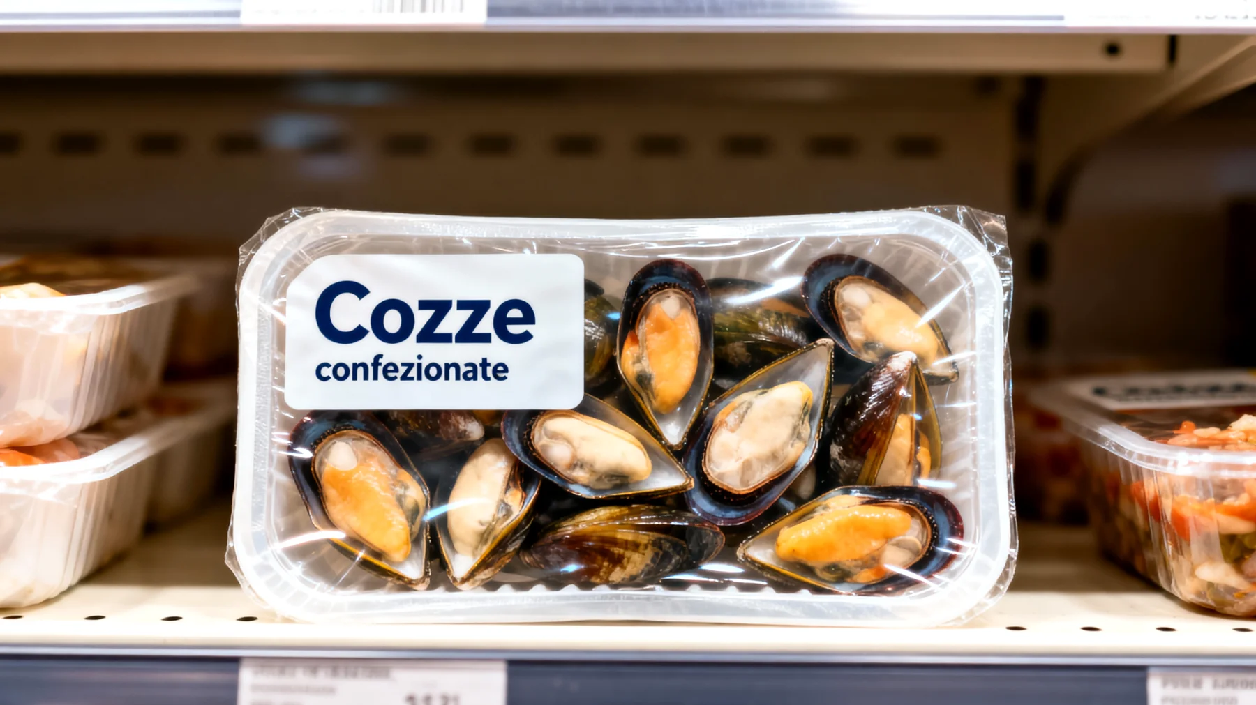 Cozze confezionate"