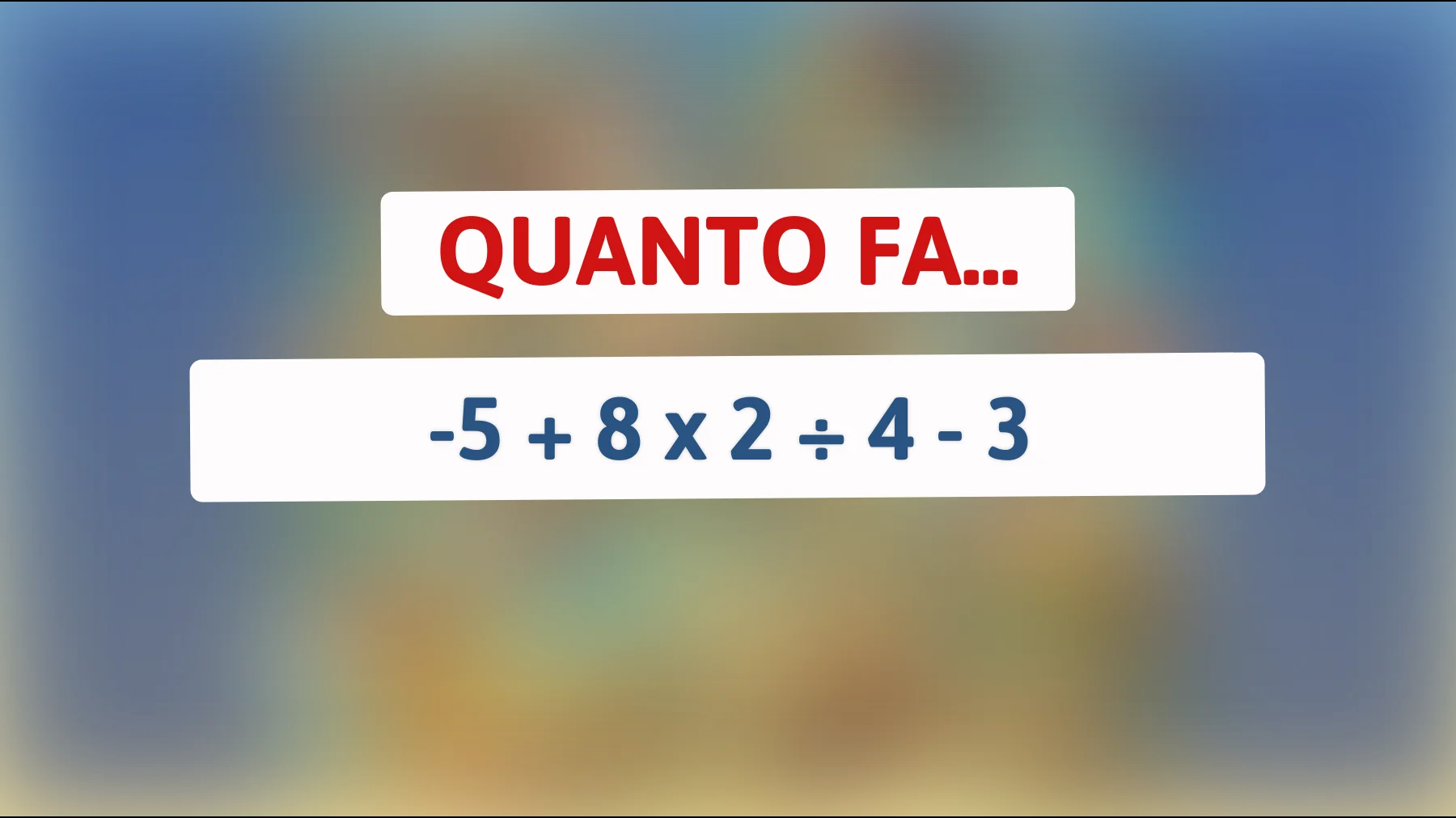 Solo il 2% delle persone riesce a risolvere questo enigma matematico: sei tra i pochi che possono farcela? Scoprilo qui!"