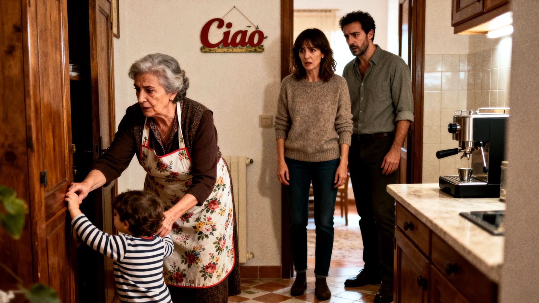 La nonna tende a proteggere eccessivamente i nipoti bambini, impedendo loro di sperimentare, sbagliare e sviluppare autonomia, creando tensioni con i genitori e limitando la crescita dei piccoli"