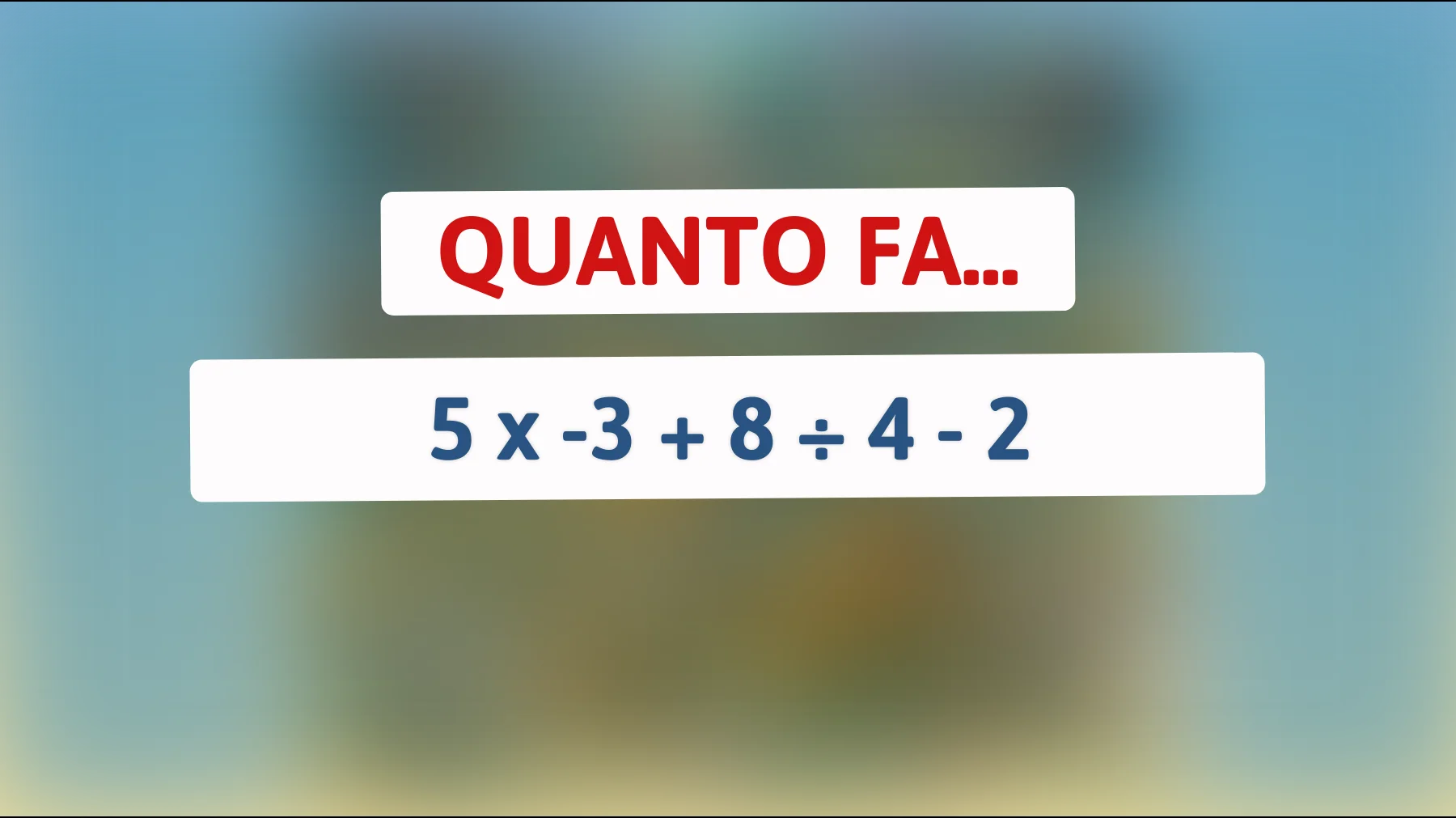 "Solo il 2% Riusce a Risolvere Questo Semplice Indovinello: Sei Abbastanza Geniale da Scoprire la Risposta?""