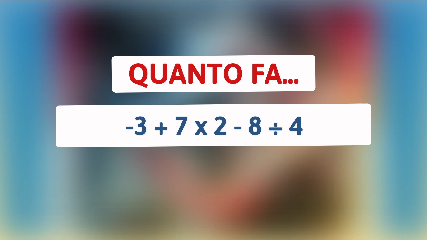 Scopri se sei abbastanza intelligente per risolvere questo semplice rompicapo matematico che inganna tutti!"