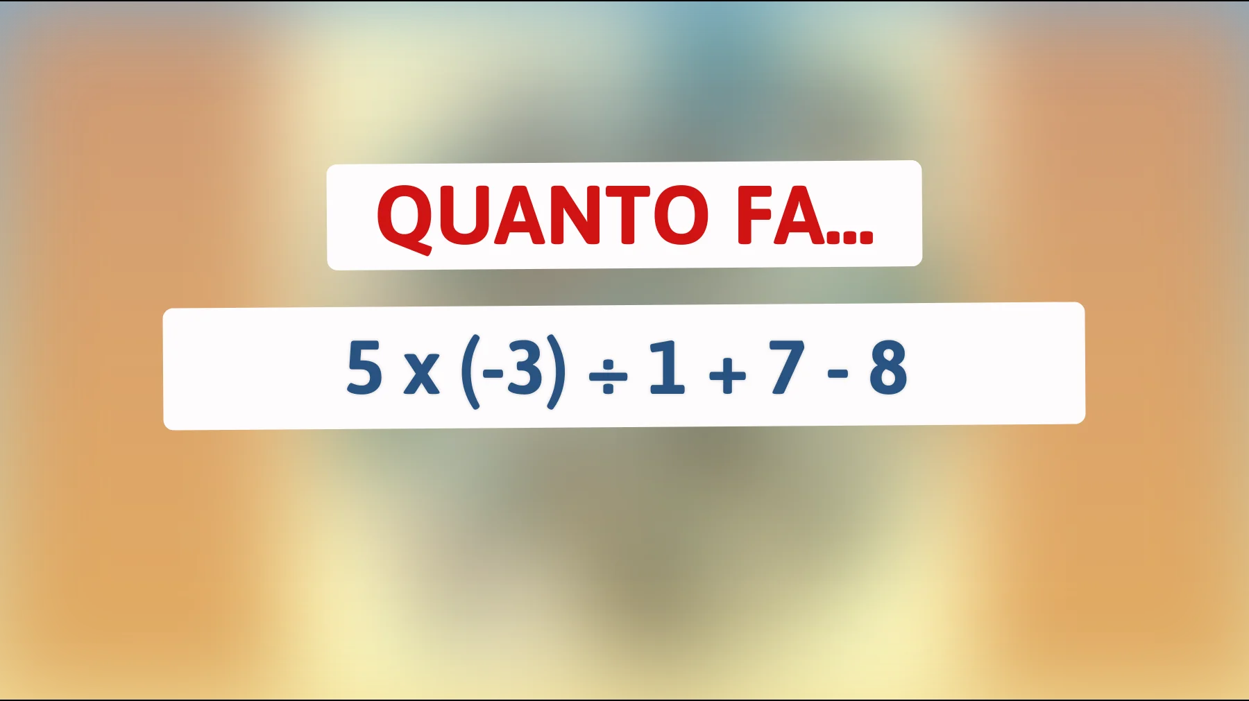Se risolvi questo semplice indovinello matematico in meno di 10 secondi, sei veramente un genio! Scopri se sei tra i pochi che ce la fanno!"
