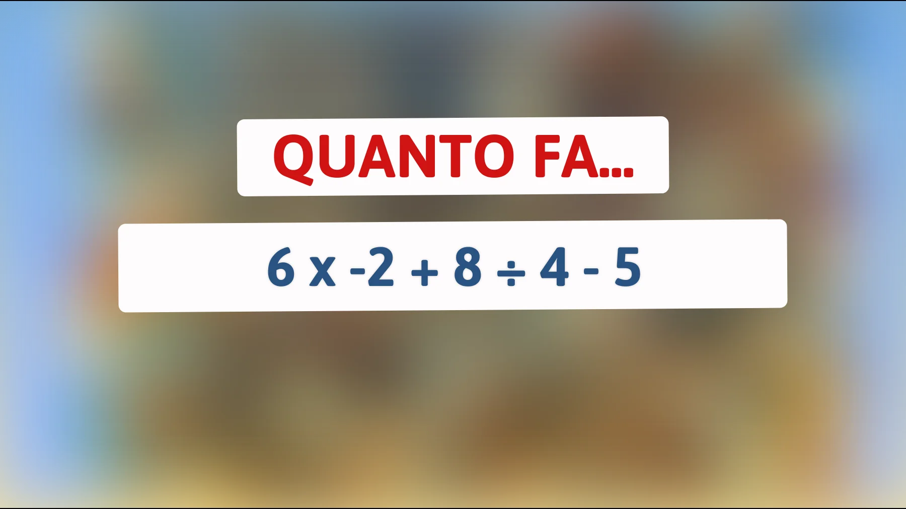 Solo i veri geni risolvono questo enigma matematico: metti alla prova il tuo QI!"