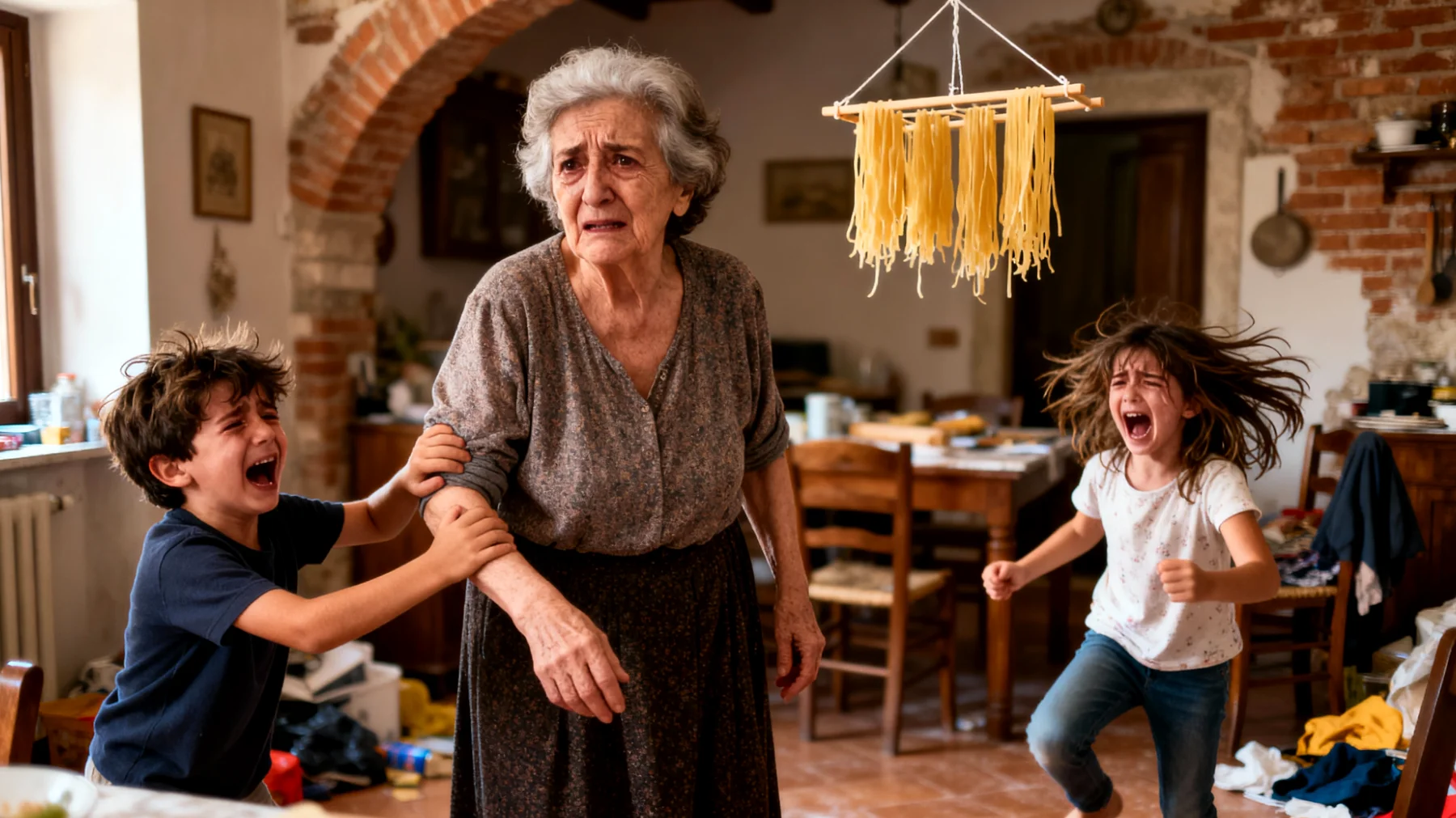 La nonna fatica a gestire le crisi emotive dei nipoti bambini, sentendosi sopraffatta dai loro pianti improvvisi, scoppi di rabbia e momenti di ansia, senza sapere come calmarli o rispondere in modo adeguato"
